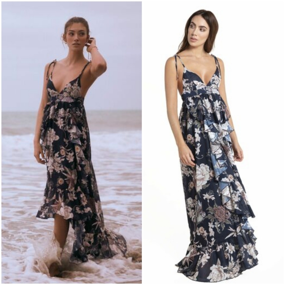 Agua Bendita Vania Madame Maxi Dress NWT Large